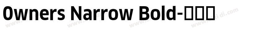 0wners Narrow Bold字体转换